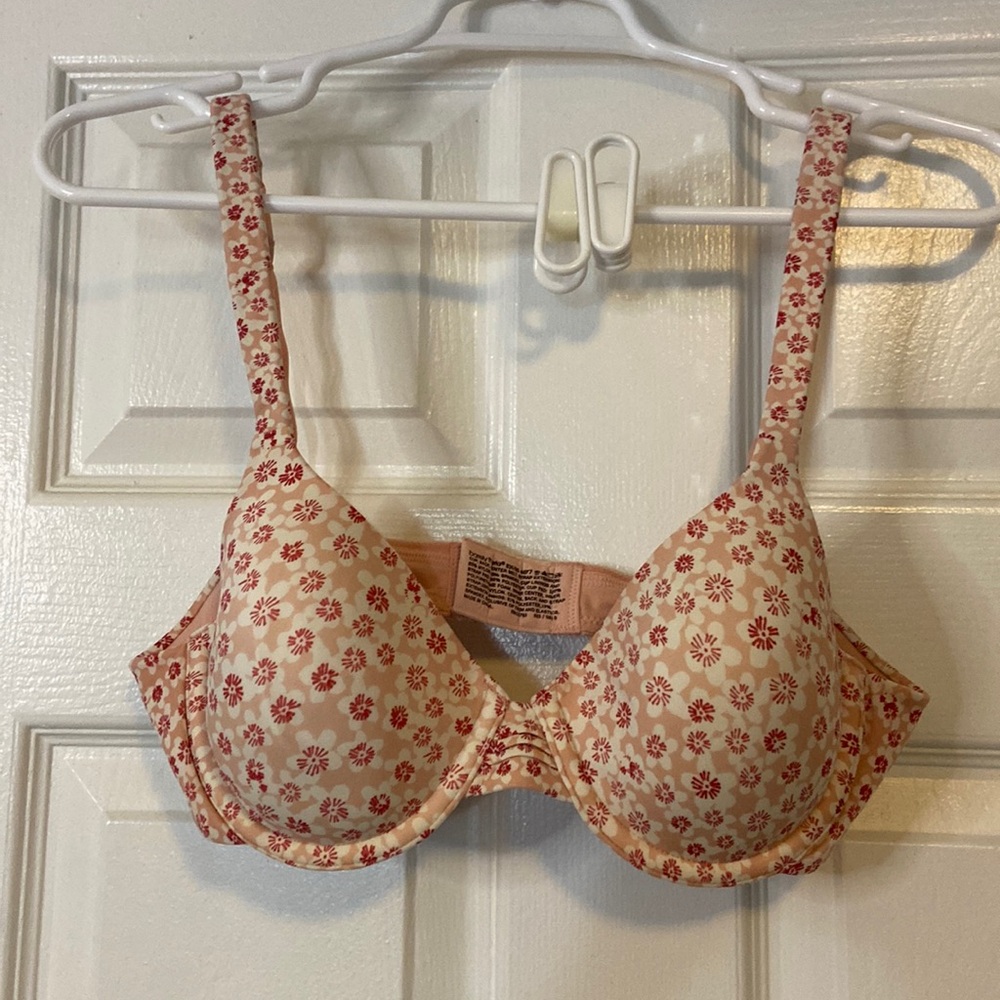 BARELY THERE pink floral bra 36B